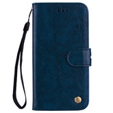 Business Style Oil Wax Texture Horizontal Flip Leather Case for Galaxy A6 Plus (2018), with Holder & Card Slots & Wallet